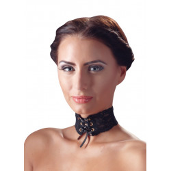 OBROŻA KORONKOWA CZARNA