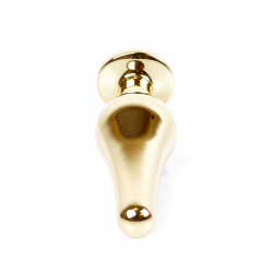 KOREK BIŻUTERIA GOLD BUTT PLUG CLEAR