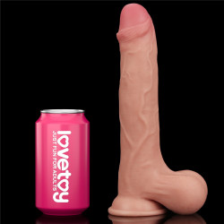 DILDO SLIDING SKIN DUAL LAYER DONG 9,5"