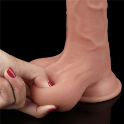 DILDO SLIDING SKIN DUAL LAYER DONG 9,5"