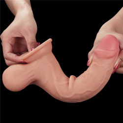DILDO SLIDING SKIN DUAL LAYER DONG 9,5"