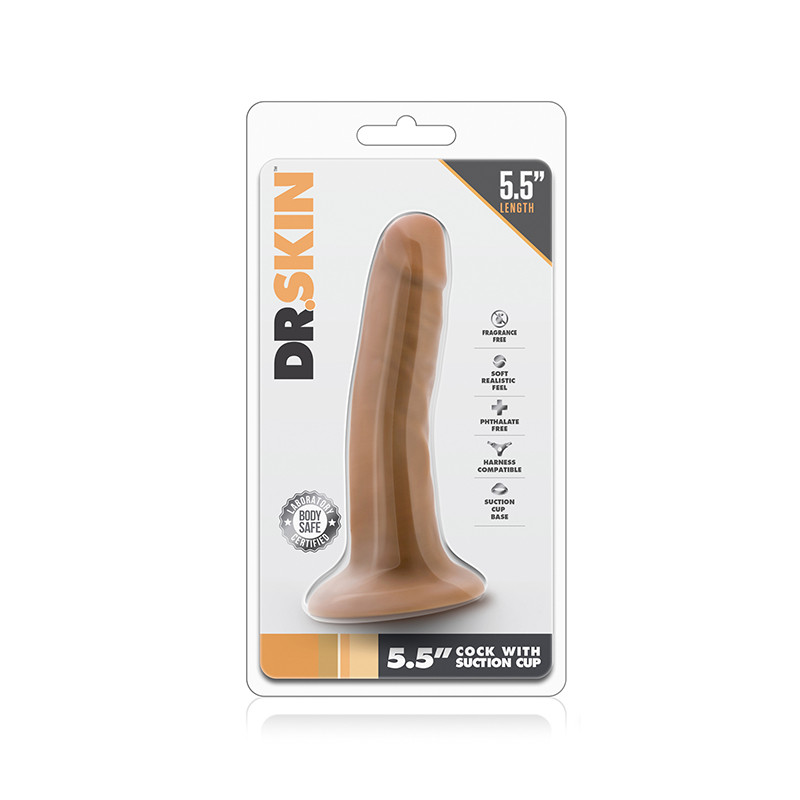DILDO DR. SKIN 5.5INCH COCK WITH SUCTION CUP 13,5 CM