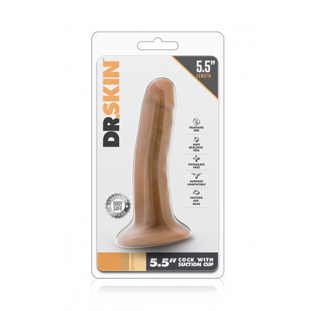 DILDO DR. SKIN 5.5INCH COCK WITH SUCTION CUP 13,5 CM