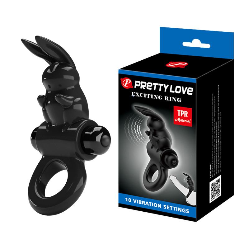 PIERŚCIEŃ PRETTY LOVE - EXCITING RING, 10 WIBRACJI