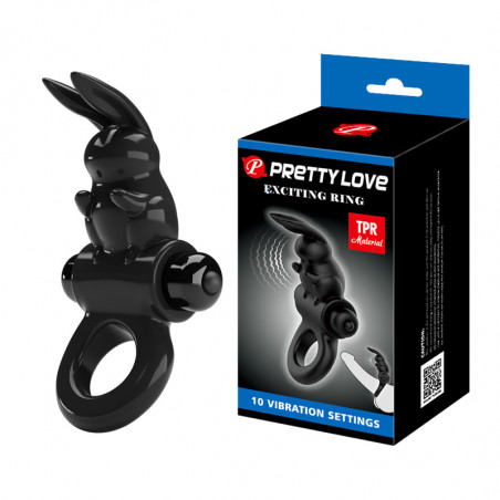 PIERŚCIEŃ PRETTY LOVE - EXCITING RING, 10 WIBRACJI