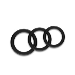 PIERŚCIENIE 3 SZT 44/48/52 TRIPLE BLACK