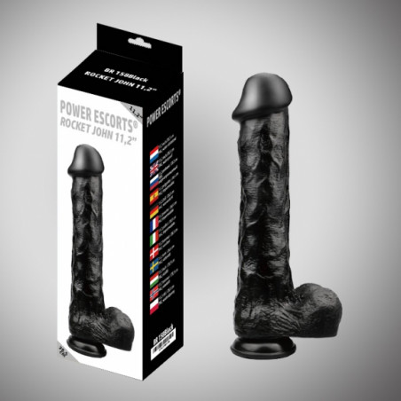 DILDO ROCKET JOHN 11,2" 28,5 CM CZARNY