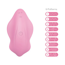 STYMULATOR BEZPRZEWODOWY RÓŻOWY 9 TRYBÓW USB