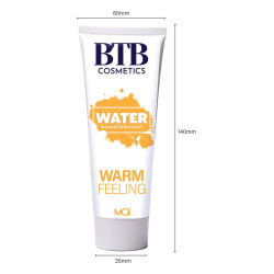 BTB WATER BASED WARM FEELING LUBRICANT 100 ML
