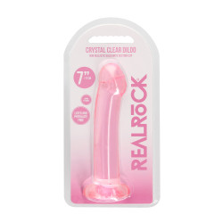 DILDO CRYSTAL CLEAR 7" 17 CM