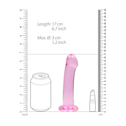 DILDO CRYSTAL CLEAR 7" 17 CM