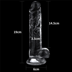 DILDO FLAWLESS CLEAR 7,5"