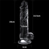 DILDO FLAWLESS CLEAR 7,5"