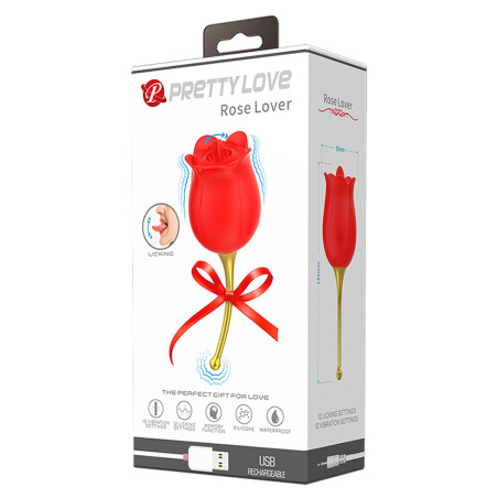 STYMULATOR PRETTY LOVE RÓŻA 12 WIBRACJI USB