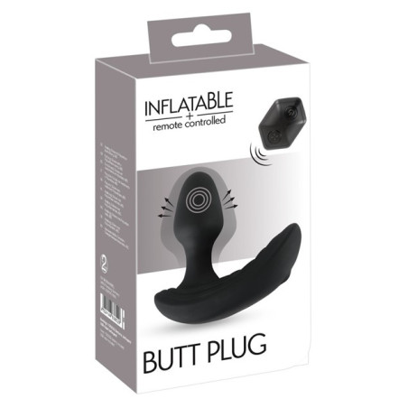 MASAŻER PROSTATY POMPOWANY INFLATABLE+ RC BUTT PLUG