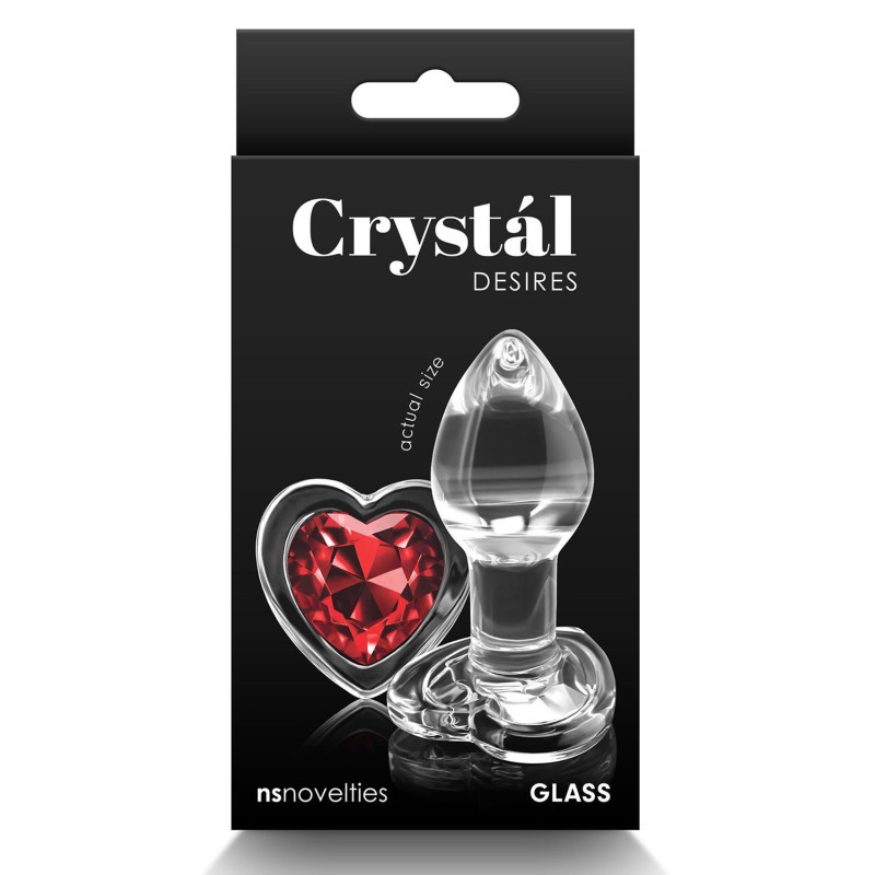 CRYSTAL DESIRES RED HEART SMALL