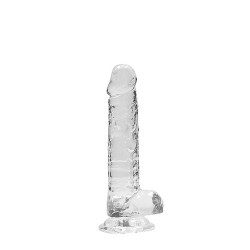 CRYSTAL CLEAR DILDO 7"