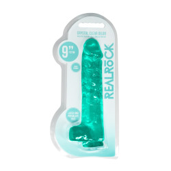 CRYSTAL CLEAR DILDO 9"/22 CM