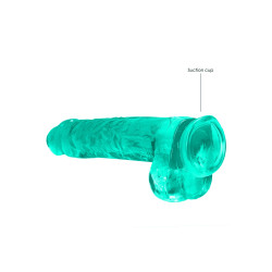 CRYSTAL CLEAR DILDO 9"/22 CM