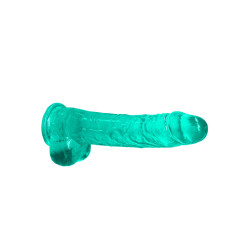 CRYSTAL CLEAR DILDO 9"/22 CM