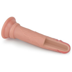 DILDO 7'' DUAL LAYERED PLATINUM SILICONE COCK