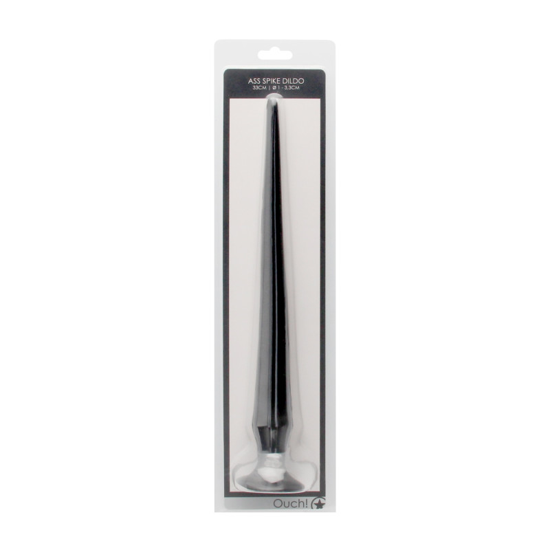 ASS SPIKE DILDO 33CM BLACK