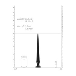 ASS SPIKE DILDO 33CM BLACK