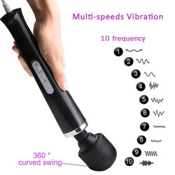 STYMULATOR WAND CABLE BLACK