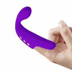 WIBRATOR NA PALEC PRETTY LOVE - FINGERING VIBRATOR GORGON, 10WIBRACJI USB FIOLET