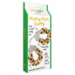 KAJDANKI FURRY FUN CUFFS LEOPARD PLUSH