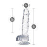 6" KRYSTALICZNE DILDO DIAMENTOWE