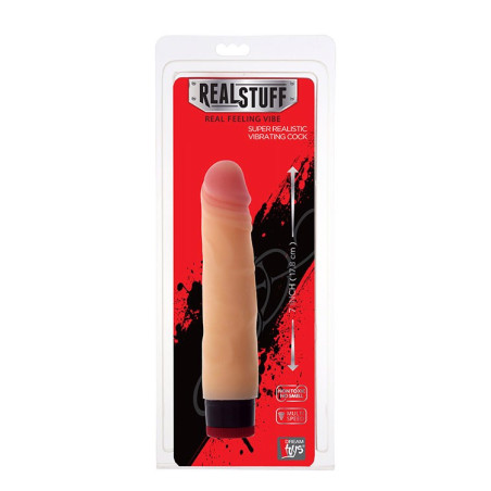 REALSTUFF 7INCH VIBRATOR - FLESH