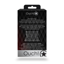 KOREK / PLUG METAL MEDIUM SILVER RUBY RED