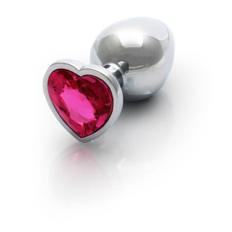 KOREK / PLUG METAL MEDIUM SILVER RUBELLITE PINK