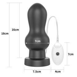 PLUG KOREK 7" KING SIZED VIBRATING ANAL