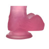 ELASTYCZNE DILDO 8" ROZMIAR L PRZYSSAWKA FIOLET