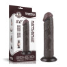 DILDO 8'' SLIDING SKIN DUAL LAYER DONG BLACK