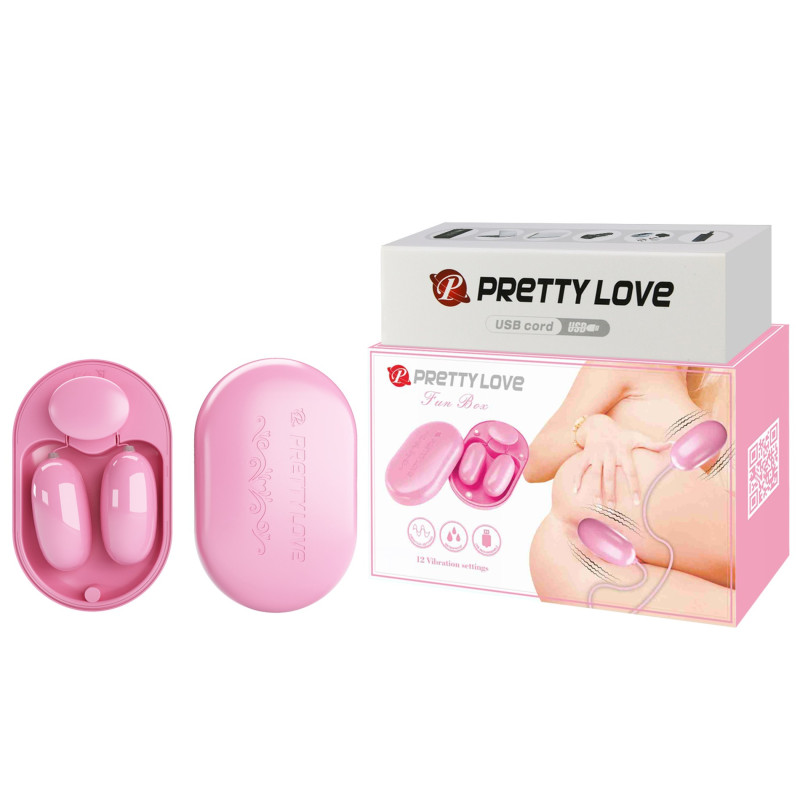 STYMULATOR PRETTY LOVE  FUN BOX 12 FUNKCJI USB