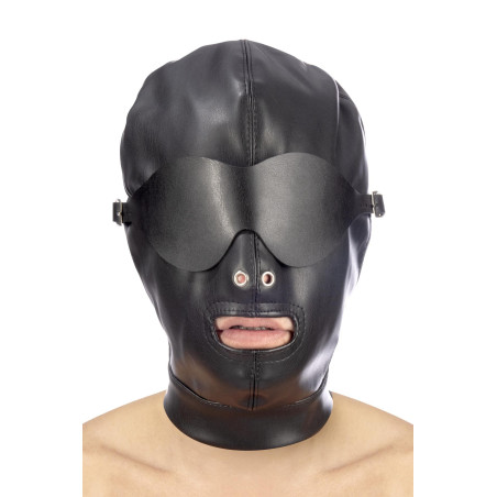 MASKA PU FETISH MOUTH HOOD