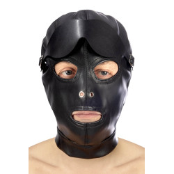 MASKA PU FETISH MOUTH HOOD