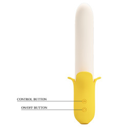 WIBRATOR PRETTY LOVE - BANANA GREEK 7 VIBRATION FUNCTIONS 3 THRUSTING SETTINGS