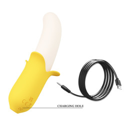 WIBRATOR PRETTY LOVE - BANANA GREEK 7 VIBRATION FUNCTIONS 3 THRUSTING SETTINGS