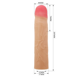 NAKŁADKA PRETTY LOVE KYLIAN FLESH EXTEND YOUR PENIS LENGHTH 3'' (76mm)