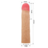 NAKŁADKA PRETTY LOVE KYLIAN FLESH EXTEND YOUR PENIS LENGHTH 3'' (76mm)