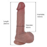 EROSPACE NATURAL DILDO SILIKONOWE 21 CM