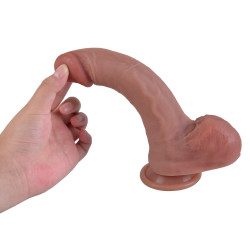 EROSPACE NATURAL DILDO SILIKONOWE 21 CM