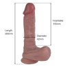 EROSPACE NATURAL PLAY DILDO SILIKONOWE 20.6 CM