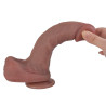 EROSPACE NATURAL PLAY DILDO SILIKONOWE 20.6 CM