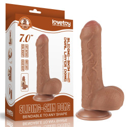 DILDO 7'' SLIDING SKIN DUAL...