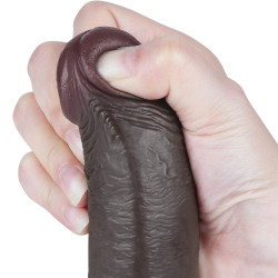 DILDO DONG 9'' SLIDING SKIN DUAL LAYER